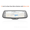 Car Rear View Mirror with 7.3 Inch monitor display mirror image link from your phone